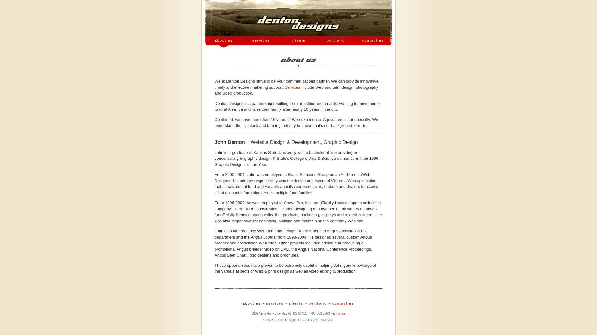 Denton Design, Web Design