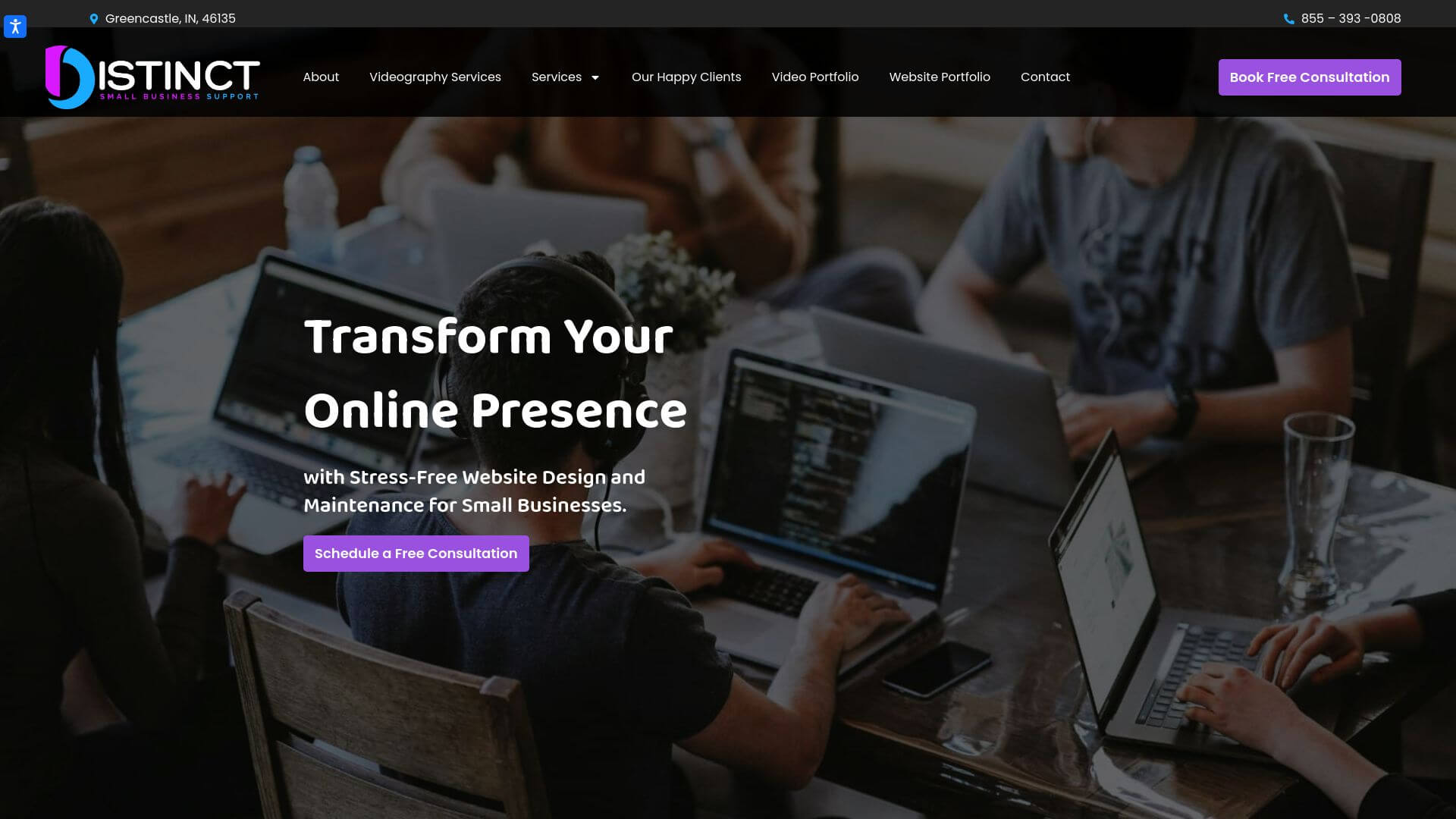 Distinct, Indianapolis Web Design