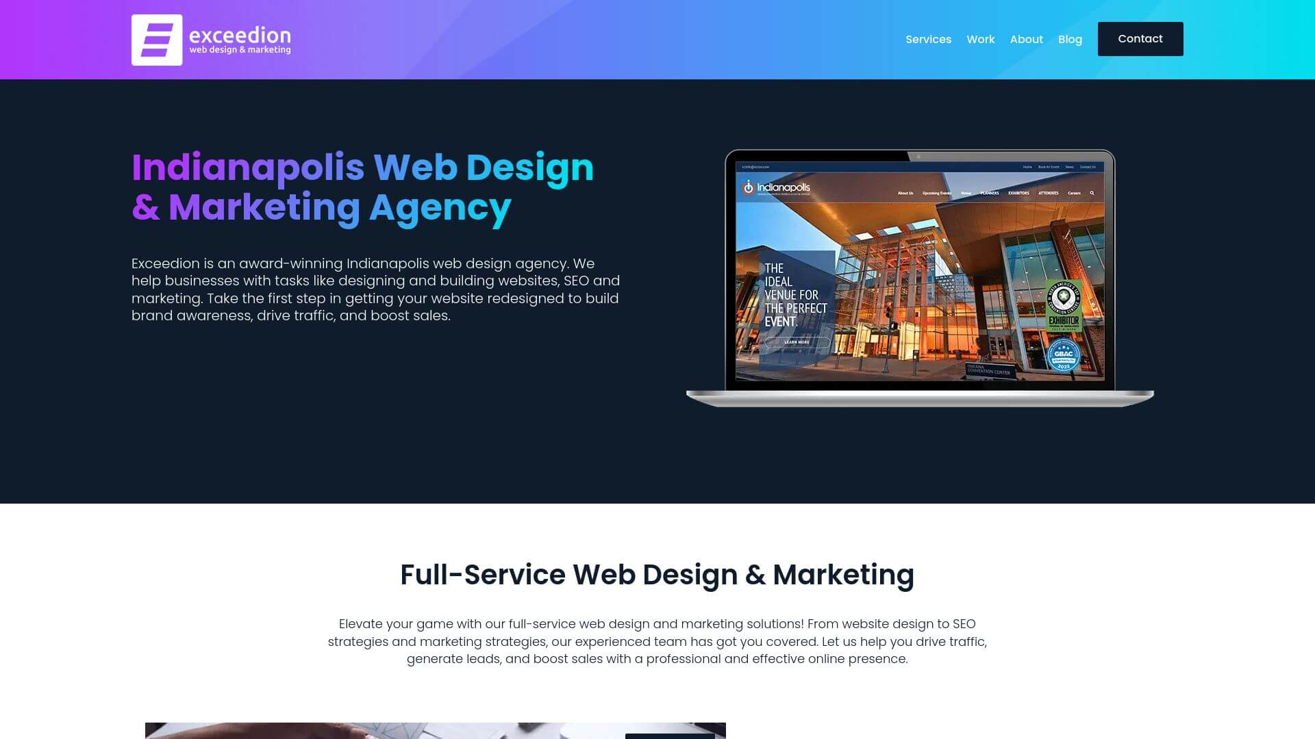 Exceedion, Web Design, Indianapolis, IN