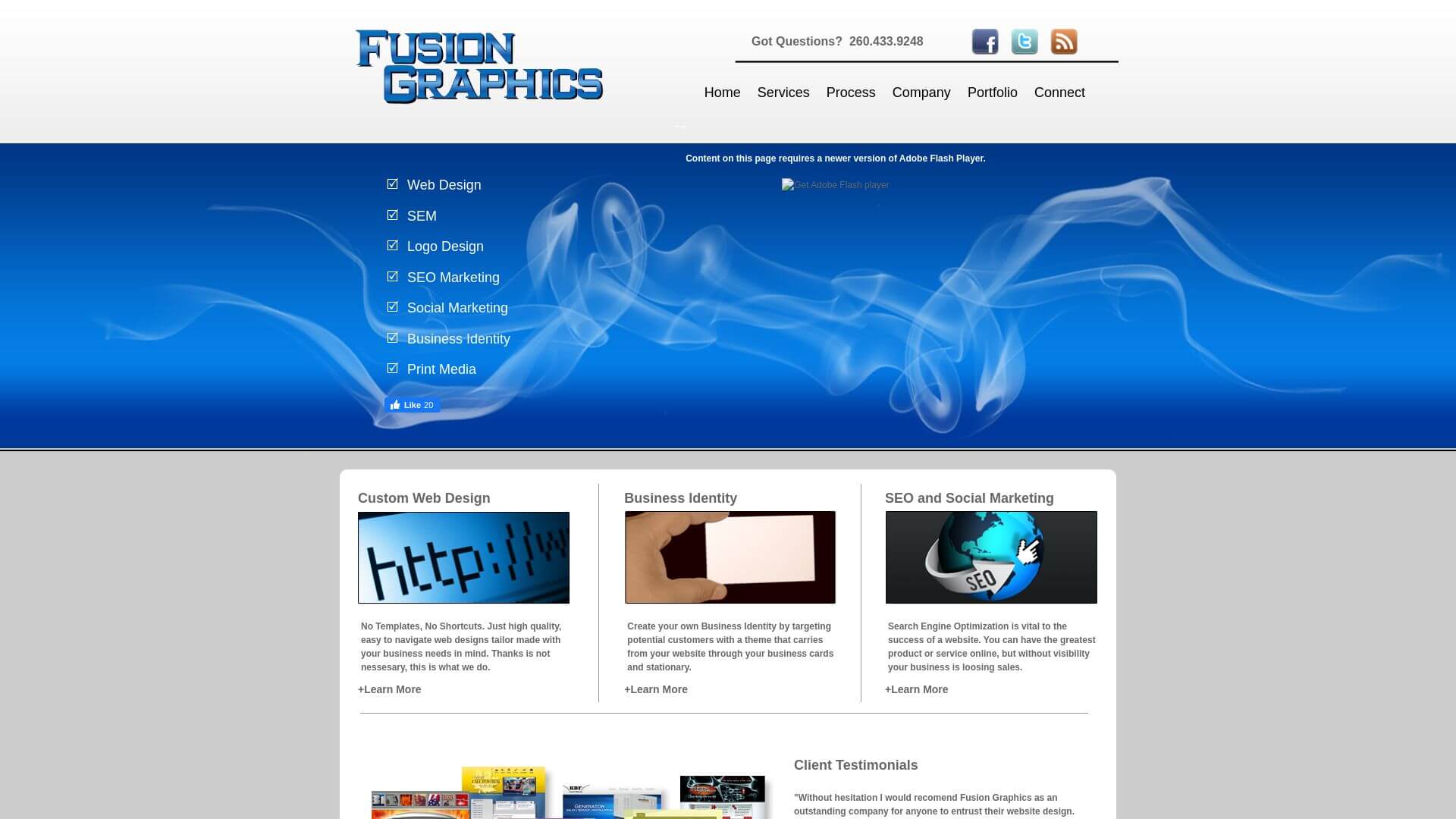 Fusion Graphics, Indiana Web Design