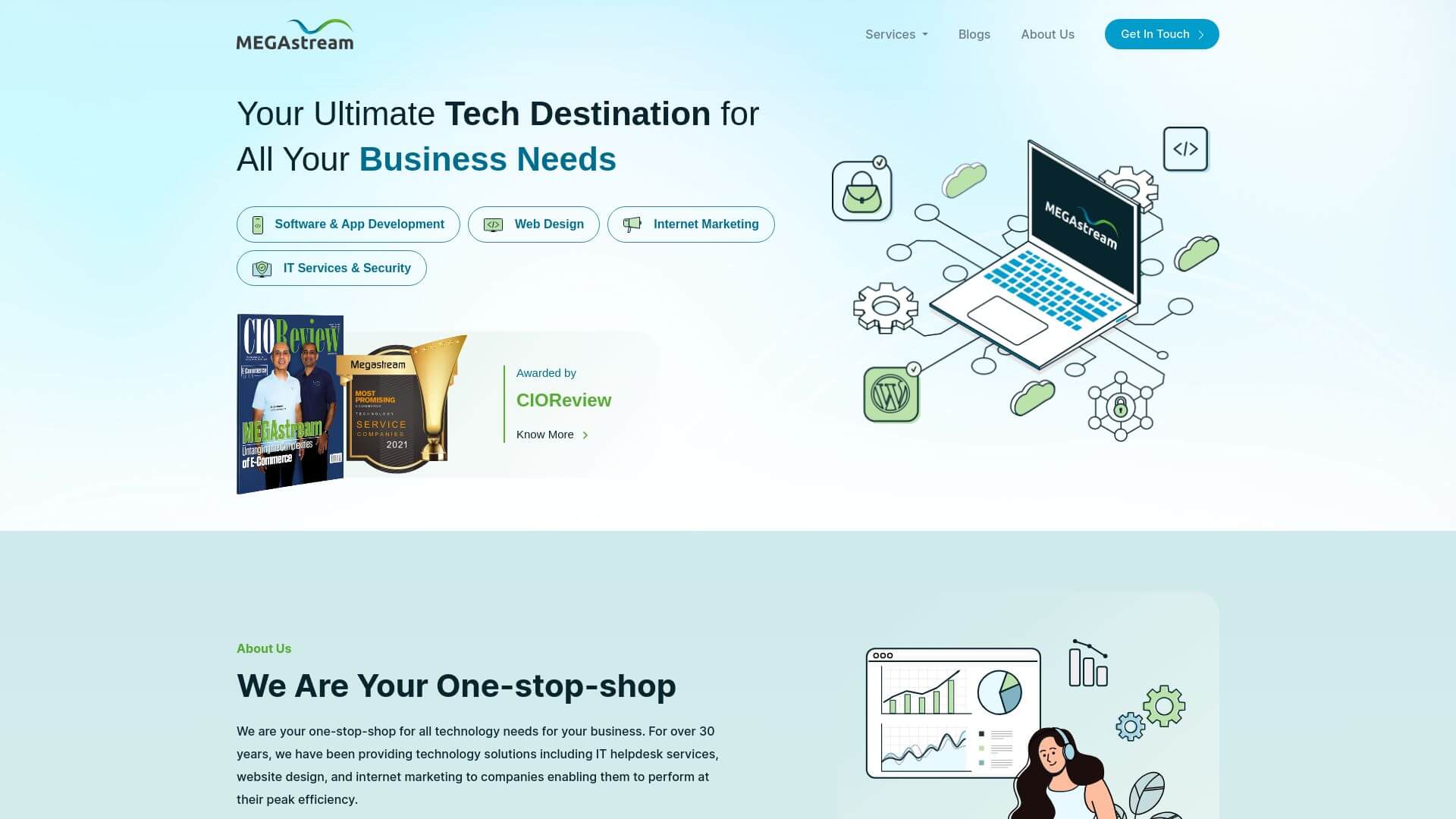 Mega Stream, Web Design, Indiana