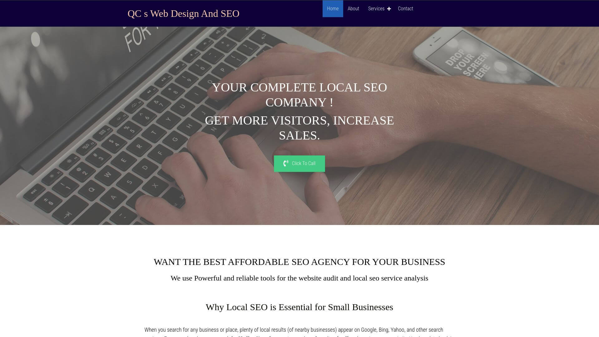 Qc's Web Design & Seo, Web Design, Indiana
